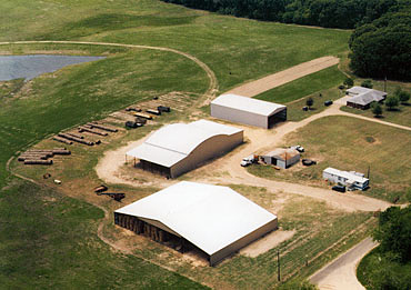 Aerial view of Russell Hay & Sprig Farm. Aerial view of Russell Hay & Sprig Farm.
